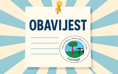 Obavijest o provedenom natječaju za učitelja/icu informatike – jedan izvršitelj/ica na određeno vrijeme, s nepunim radnim vremenom od 12 sati tjedno
